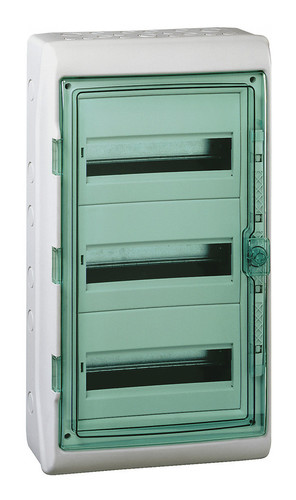Распределительный шкаф Schneider Electric KAEDRA, 36 мод., IP65, навесной, пластик, дверь, с клеммами