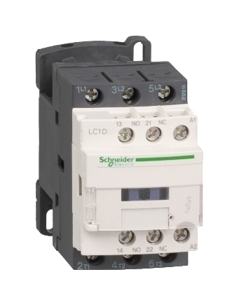 Контактор Schneider Electric TeSys LC1D 3P 9А 400/110В DC 2.2кВт