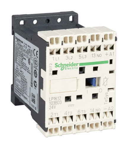 Контактор Schneider Electric Tesys LP1K 3P 6А 400/24В DC 2.2кВт