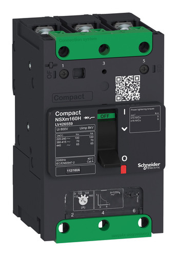 Силовой автомат Schneider Electric Compact NSXm, 25кА, 3P, 80А