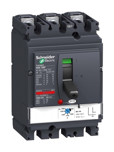 Силовой автомат Schneider Electric Compact NSX 100, MA, 36кА, 3P, 50А