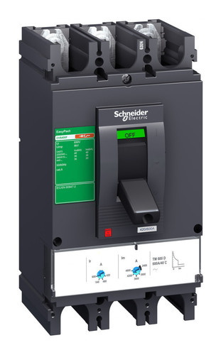 Силовой автомат Schneider Electric EasyPact CVS 630, MA, 36кА, 3P, 500А