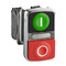 Кнопка двойная Schneider Electric Harmony 22 мм, IP66, Красный